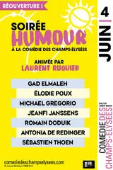 Affiche de Soirée humour du 4 juin