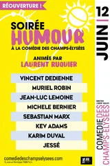 Affiche de Soirée humour du 12 juin