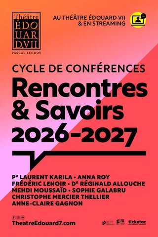 Affiche de Conférences Rencontres & Savoirs 2026/2027